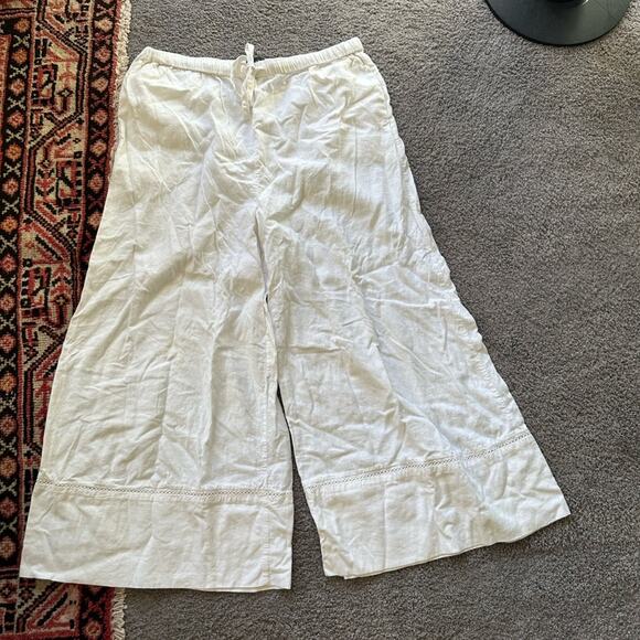 Carbon38 Linen Wide Legs Pants - Picture 1 of 7